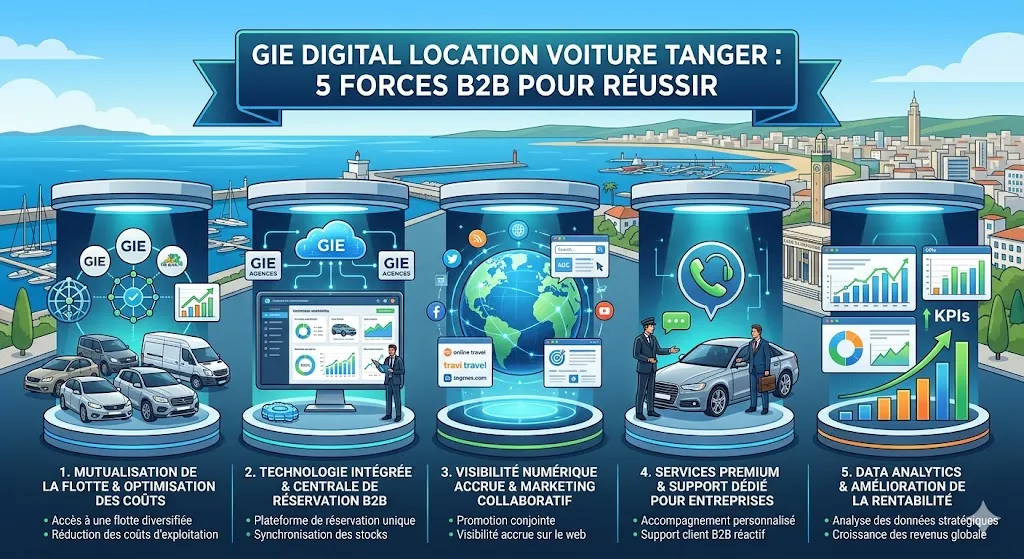 GIE Digital Location Voiture Tanger : 5 Avantages Rentables